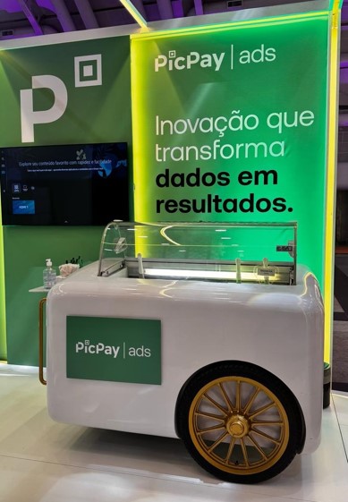 Carrinho de gelato para casamentos — Carrinho Grande