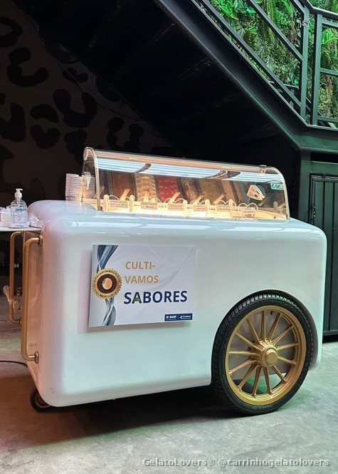 Carrinho de gelato para eventos — Basf