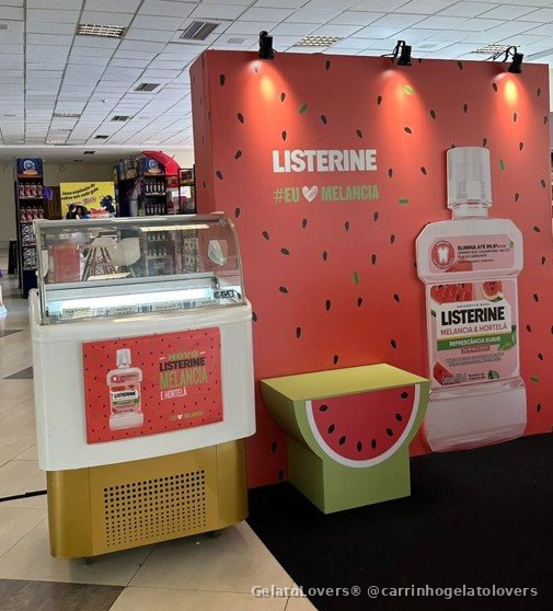 Carrinho de gelato para eventos — Listerine