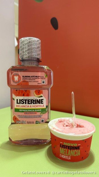 Carrinho de gelato para festas — Listerine