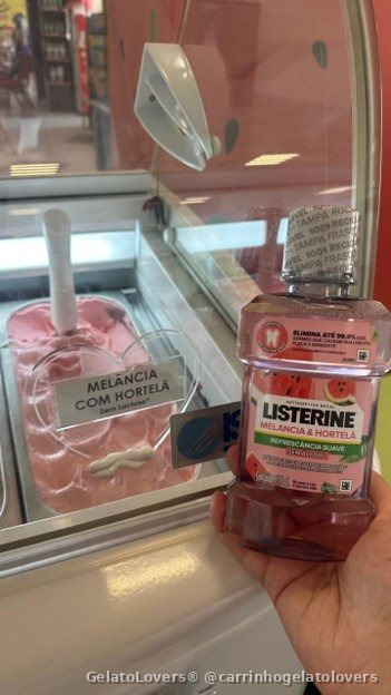 Carrinho de gelato para casamentos — Listerine