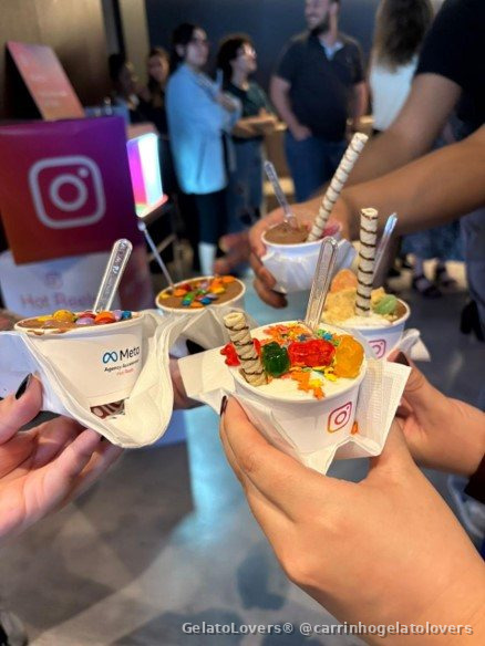 Carrinho de gelato para festas — Meta