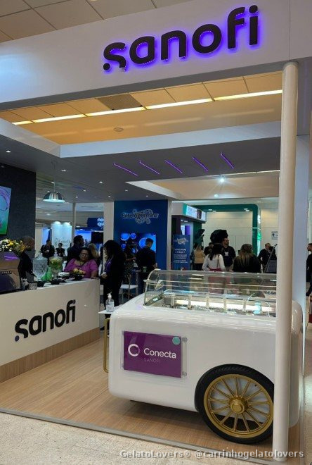 Carrinho de gelato para festas — Sanofi