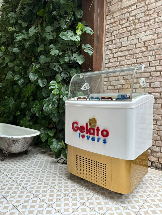 Mini Carrinho — carrinho de gelato para eventos